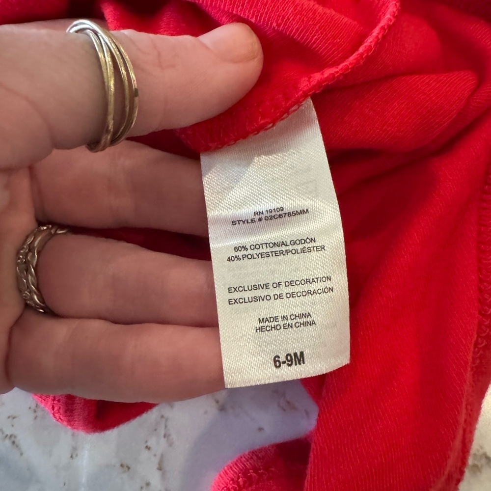 6-9M Disney onesies - Mickey Mouse Red and Yellow Baby Onesies, set of 2 - Picture 2 of 8